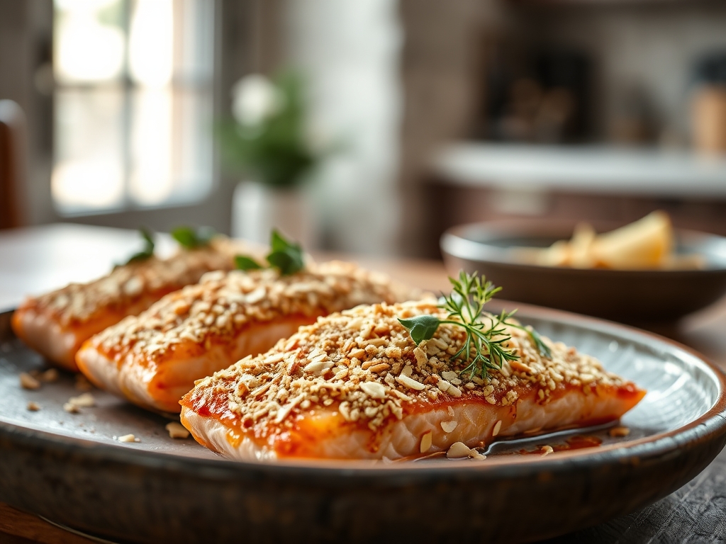 almond crusted salmon recipes