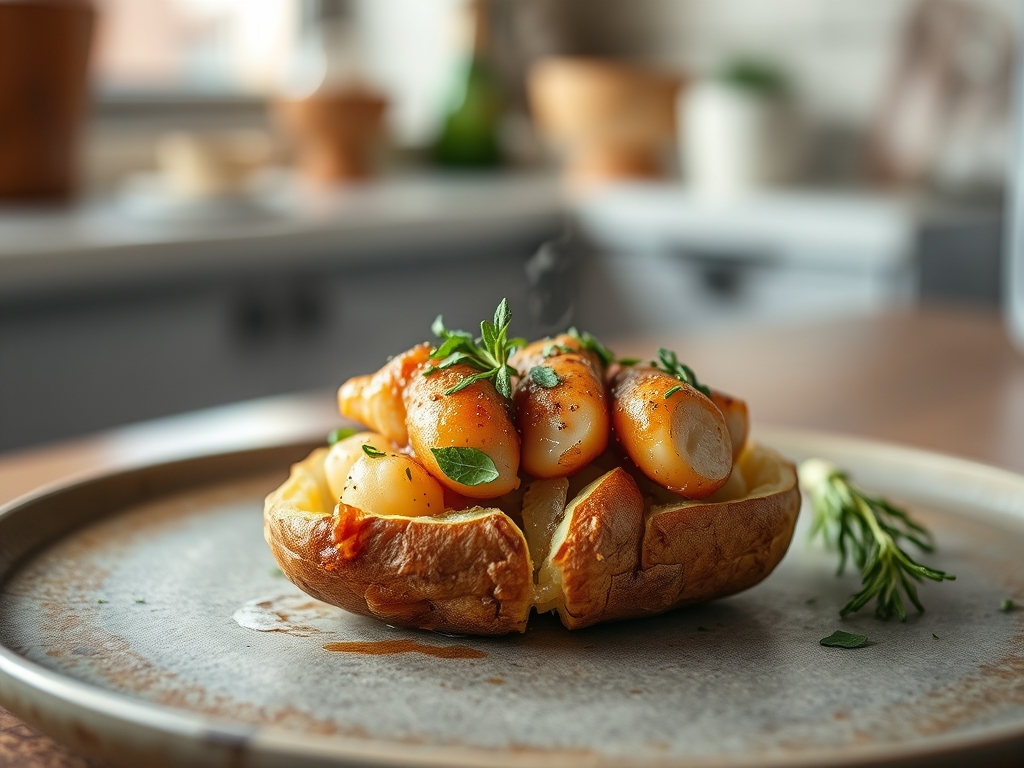 baked potato with chicken recipes