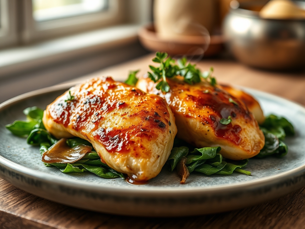 spinach and chicken recipes healthy