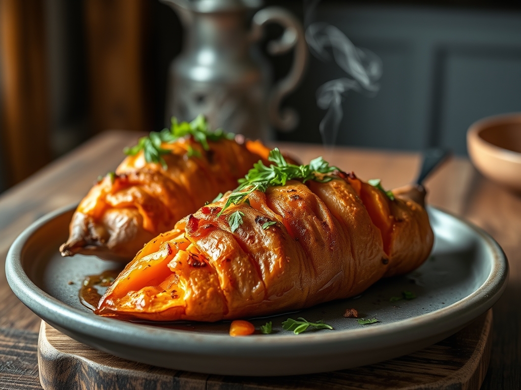 whole roasted sweet potato recipes